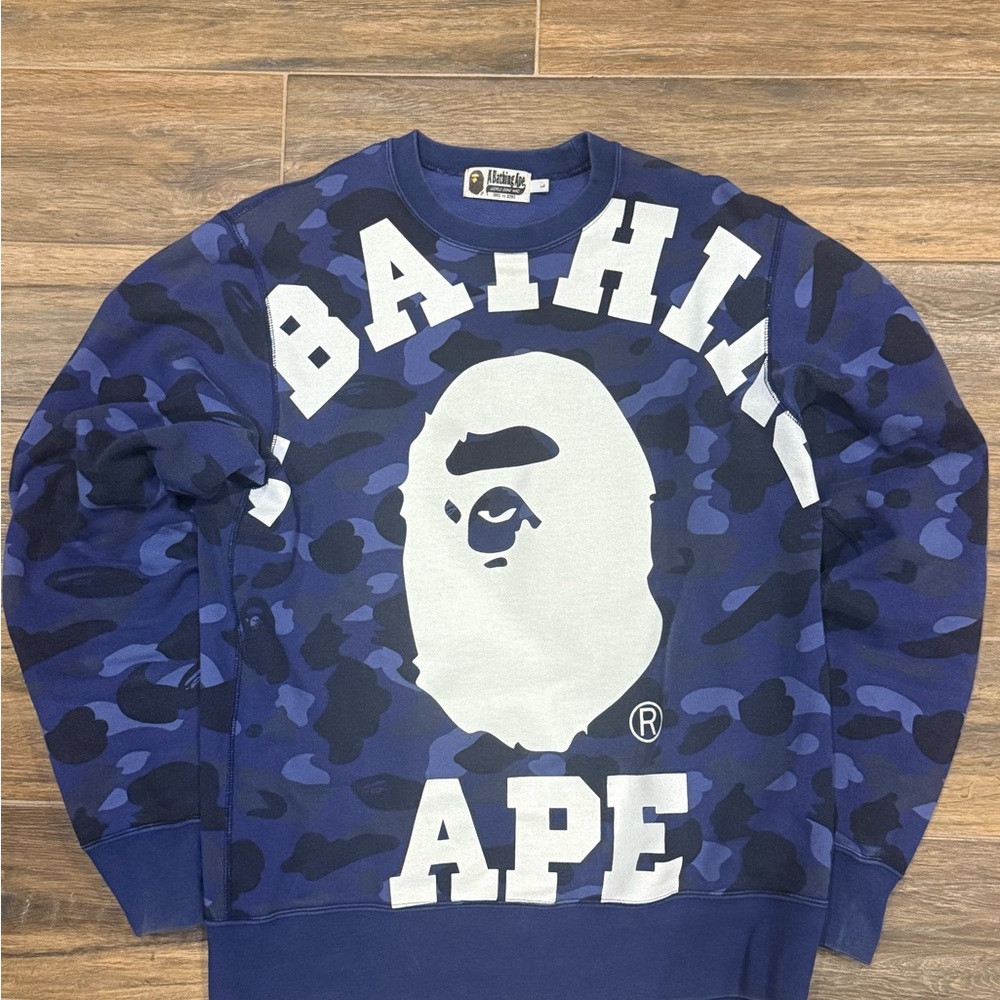 Bape Navy Camouflage Sweatshirt